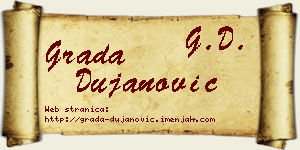 Grada Dujanović vizit kartica